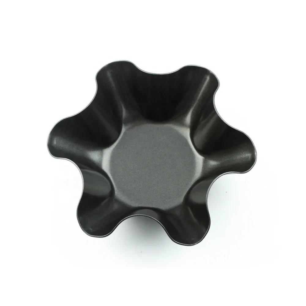 Marble Flower Shape Carbon Steel Non Stick Baking Pan High Temperature Resistance Metal Tray 1