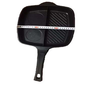 Die Cast Aluminum 3 Divide Pan Non Stick Frying Pan Grill Pan 1