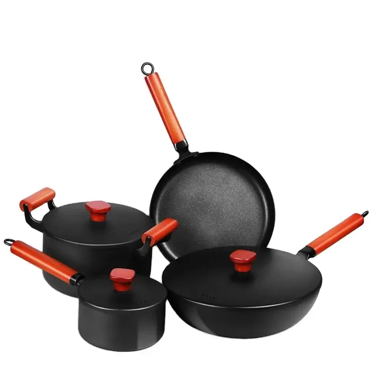 Cast Iron Pots and Pans Carbon Steel - - Qianzan 2