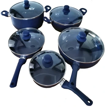 Ukuthengiswa Okushisayo Kwebanga Lokudla I-Non Stick Aluminium Alloy Wok Pan Isethi Yezinqamuleli Zokuphromotha ze-Fry Pan Yekhwalithi ephezulu 1