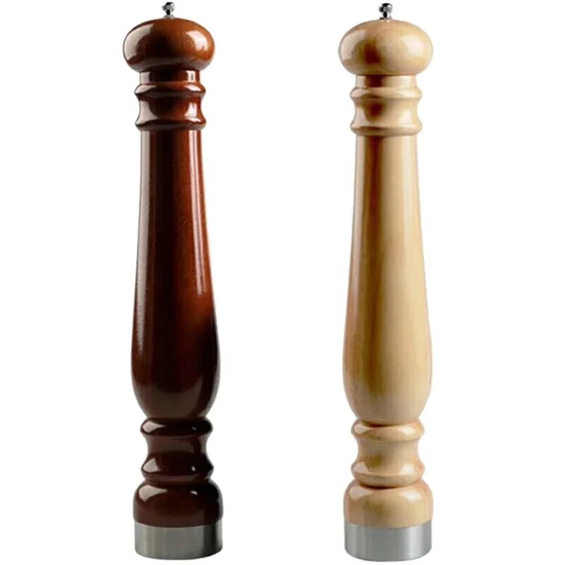 Salt And Pepper Grinder Set Mill Brushed Glass Bottle Spices New Style 1