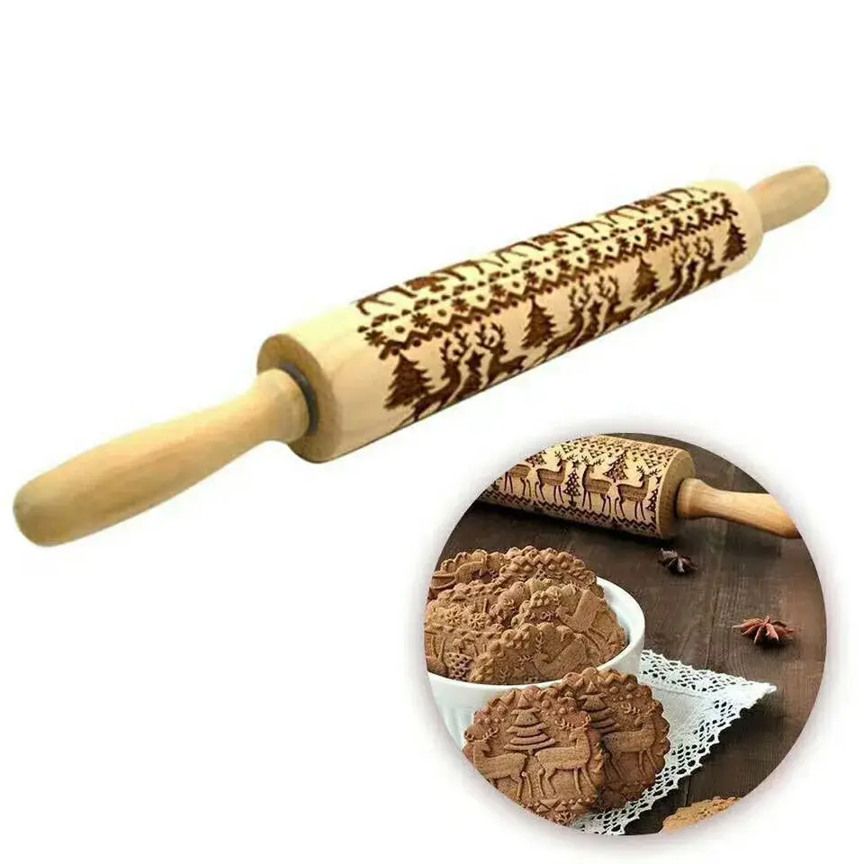 High-qualitykitchen Utensil Manufacturer Home Baking Roller Wood 4