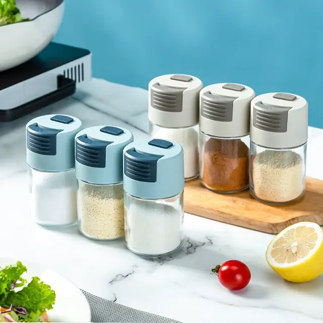 Qianzan Bulk Kitchenware Wholesale 0.5g Limit Quantitative Push-type Salt Shaker Bulk Kitchenware Wholesalefor Sale 7