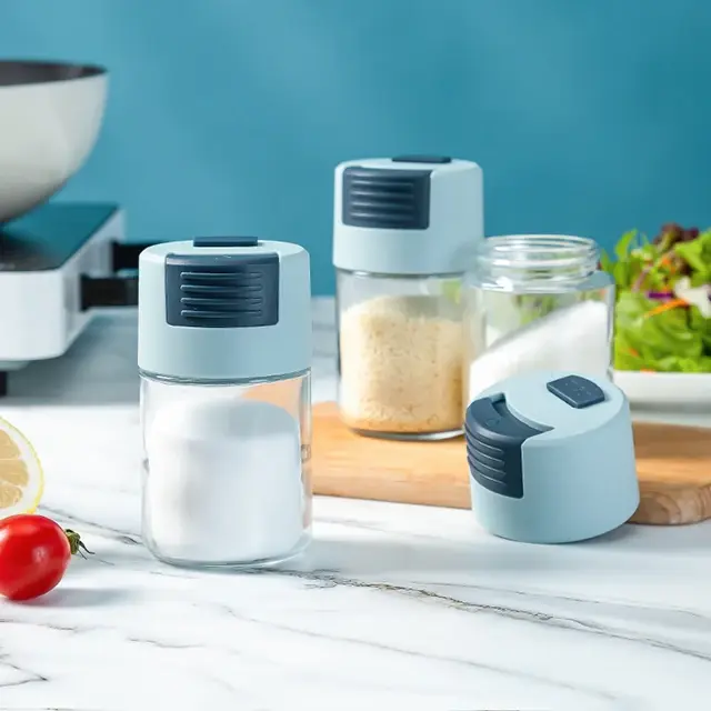 Qianzan Bulk Kitchenware Wholesale 0.5g Limit Quantitative Push-type Salt Shaker Bulk Kitchenware Wholesalefor Sale 4