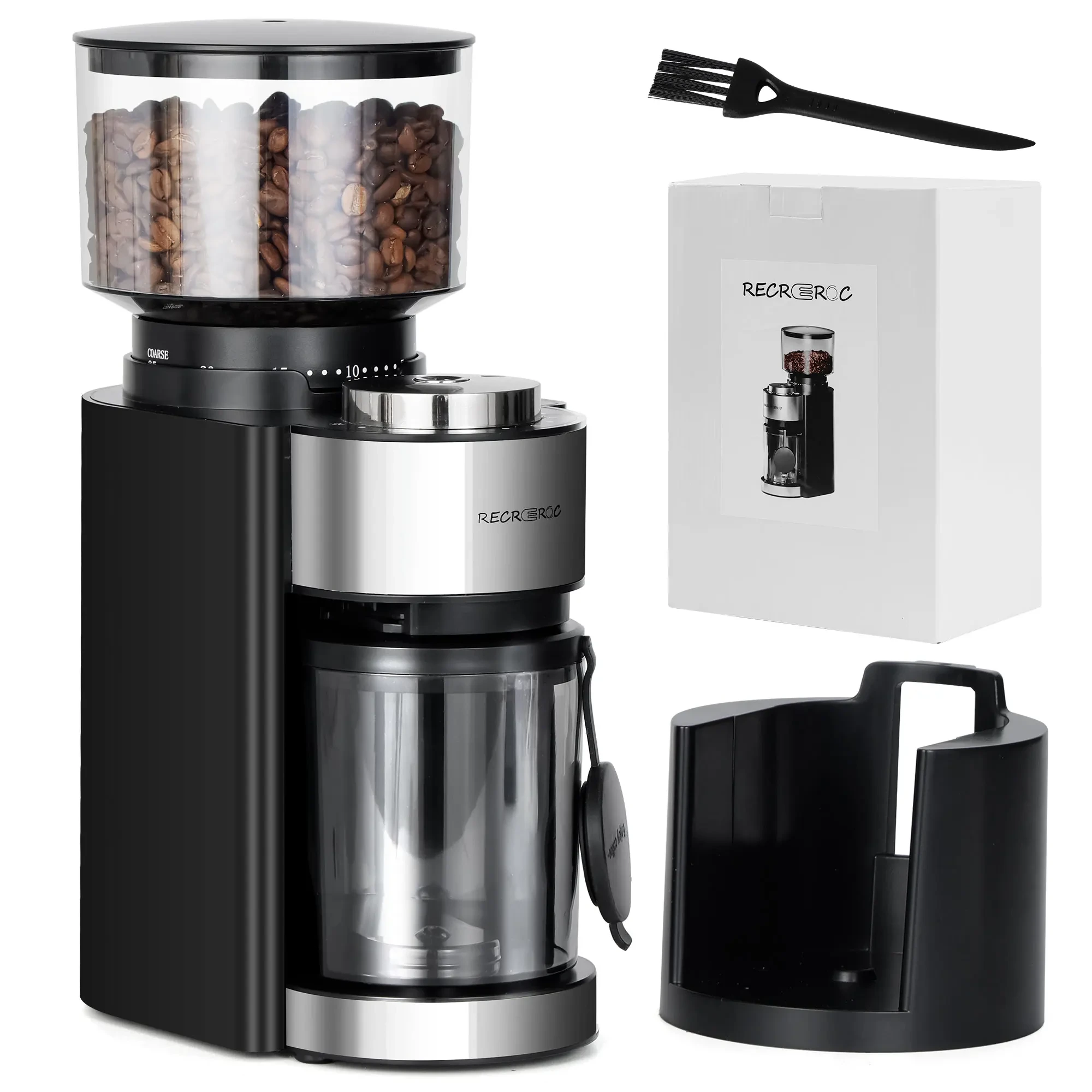 Hot Selling Electric Burr Coffee Grinder Adjustable Burr Mill Coffee Bean Grinder With 25 Grind Settings 1