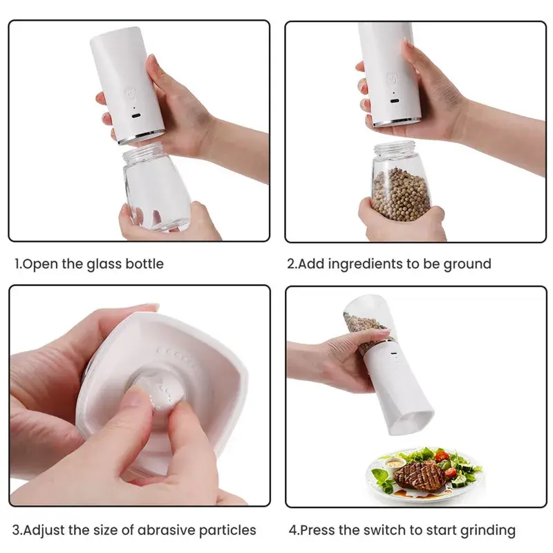 Qianzan Electric Grinders for Sale Salt & Pepper Mills Electric Grinders for Salefor Sale 6