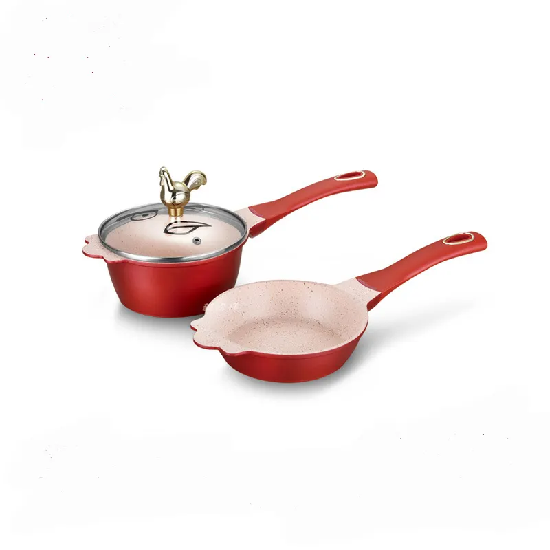 Aluminum Cooking Pans Red Or Customized Other Any Color Acceptable Customize Logo Such As Molding Logo Or Printing Logo Etcfactory 3