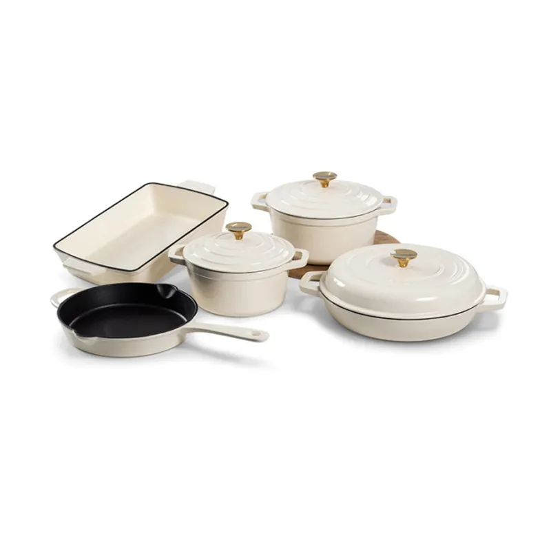 Bulk Cast Iron Pots and Pans Set Price 3