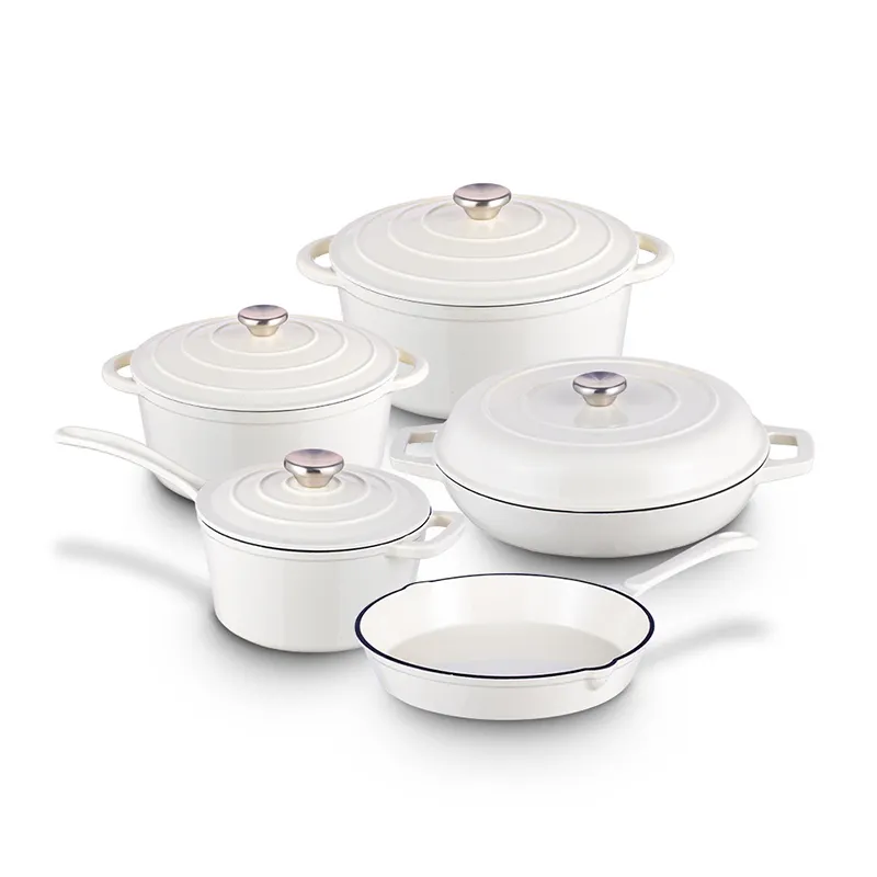 Bulk Cast Iron Pots and Pans Set Price 4