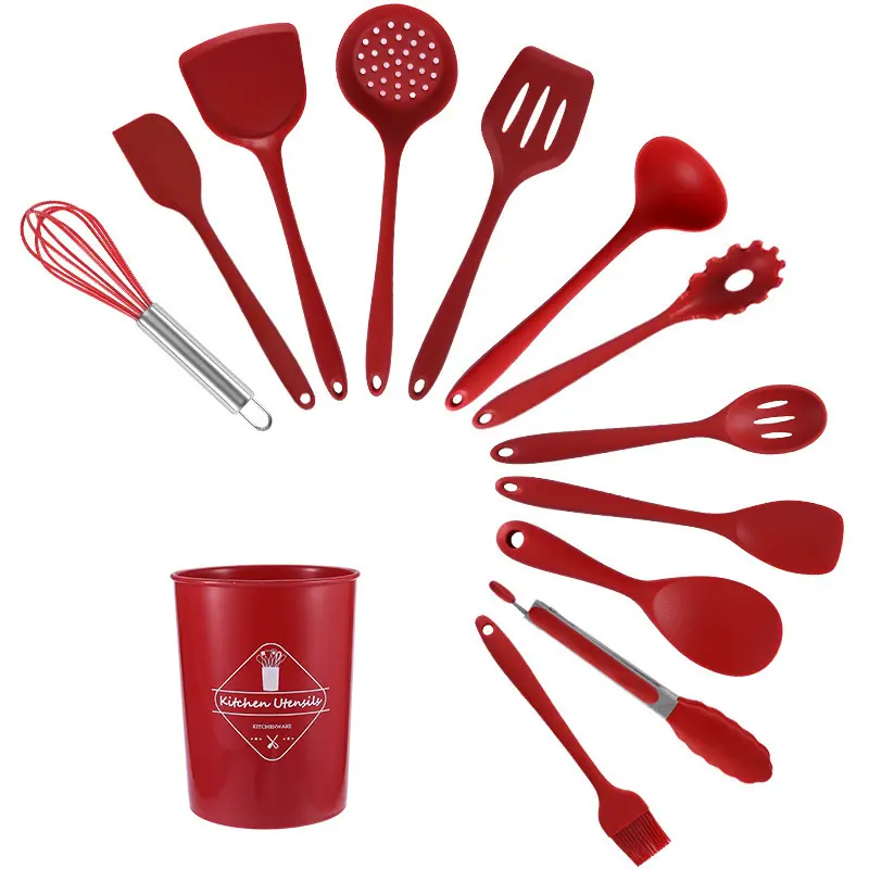 Best Silicone Utensils Food Grade Silicone+PPwholesale 3