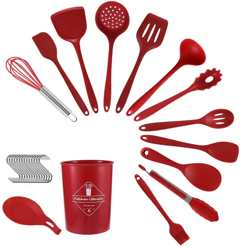 Best Silicone Utensils Food Grade Silicone+PPwholesale 5