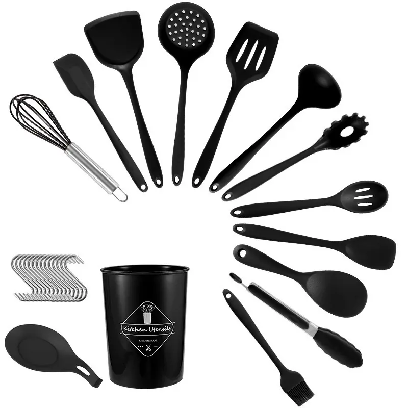 Best Silicone Utensils Food Grade Silicone+PPwholesale 6
