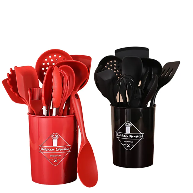 Best Silicone Utensils Food Grade Silicone+PPwholesale 9