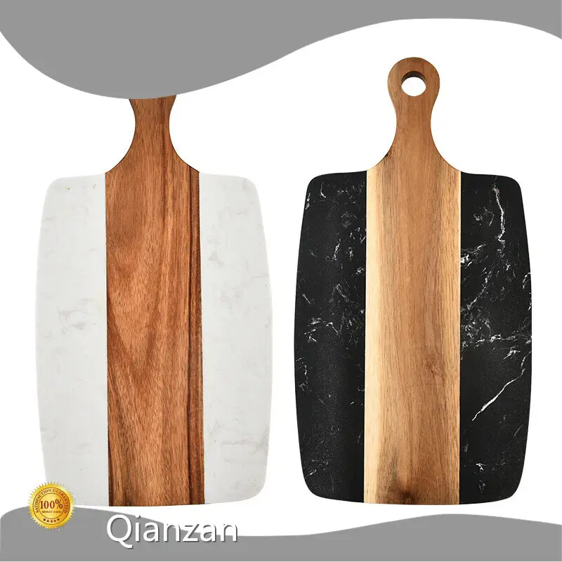 Qianzan Stainless Steel Cookware Manufacturers Acacia Wood+marble Stainless Steel Cookware Manufacturerssupply 1
