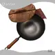 Professionalbest Carbon Steel Cookware Hot Sale Cast Iron Chinese Wok Pan with Wooden Handle Sustainable 1