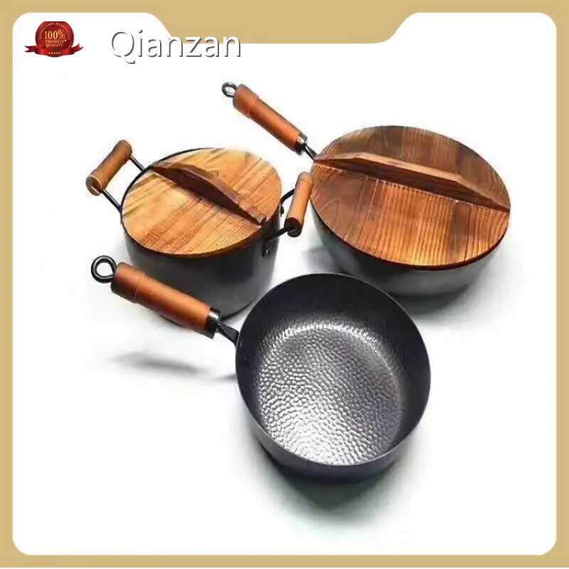 Cast Iron Bakeware Sets Die Cast Casserole Cooking Pots Cast Iron Cookware with Wooden Handle - - Qianzan 1