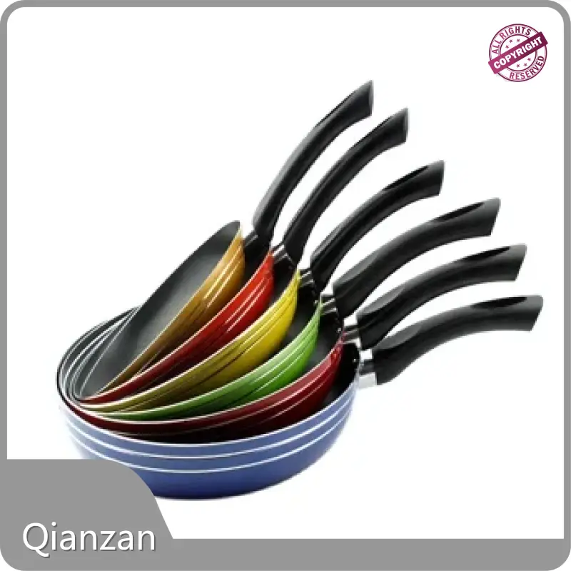Qianzan Aluminum Cook Set Flat Fry Pan Aluminum Cook Setvendor 1