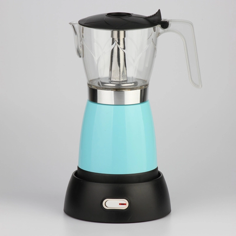 Visual Neue elektrische Aluminium-Moka-Kanne, einsteckbare Multifunktions-Küchenmaschine, Espresso-Kaffeemaschine in Schwarz 1