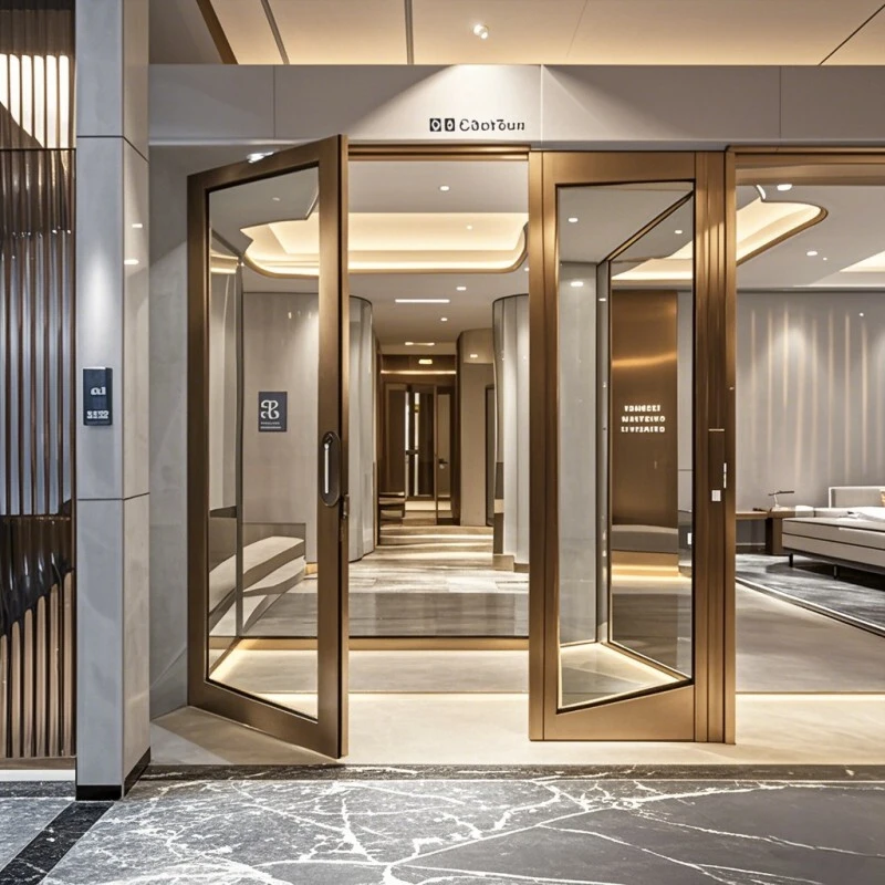 High-Tech-Eingangsautomotive Smart Magnetic Levitation Glass Door 1