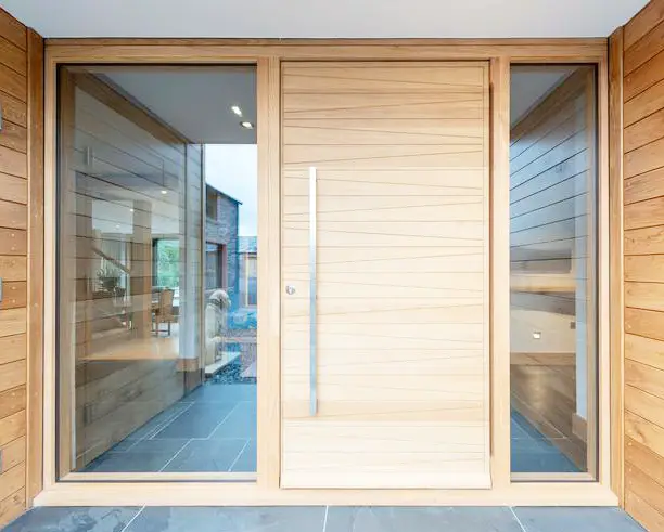 Factory Price Hardwood External Doors Bulk Production 4