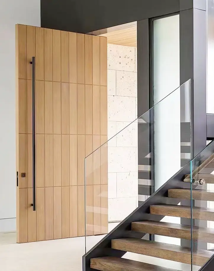 Factory Price Hardwood External Doors Bulk Production 2