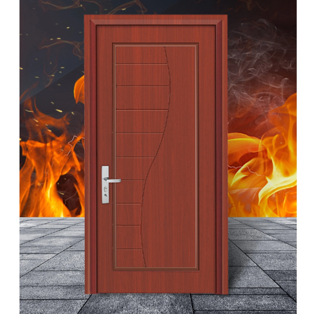 Porte ignifuge conviviale à feuilles intérieures 1