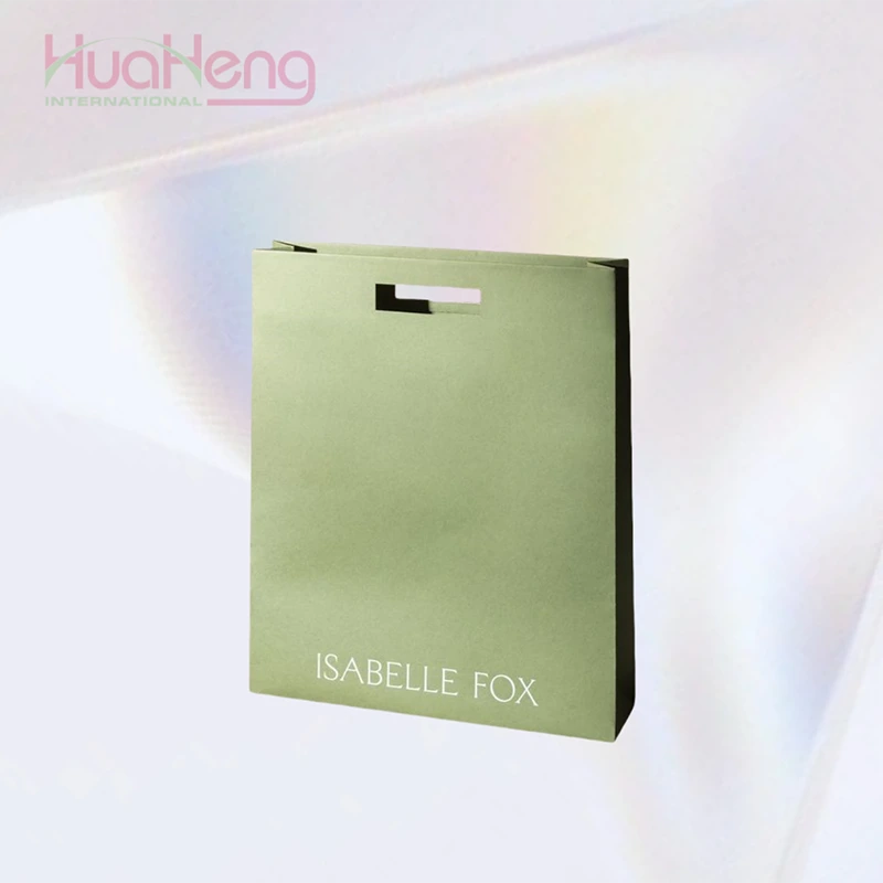 Hua Heng Fresh Green Craft Paper Bags - Eco-Chic Packaging for Handmade Soaps and Artisanal Goods 1