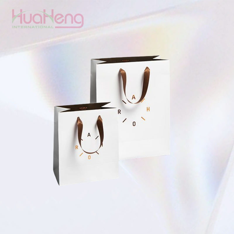 Hua Heng Subtle Brown Shopping Bag - Discreet Elegance for Luxury Timepiece Packaging 1