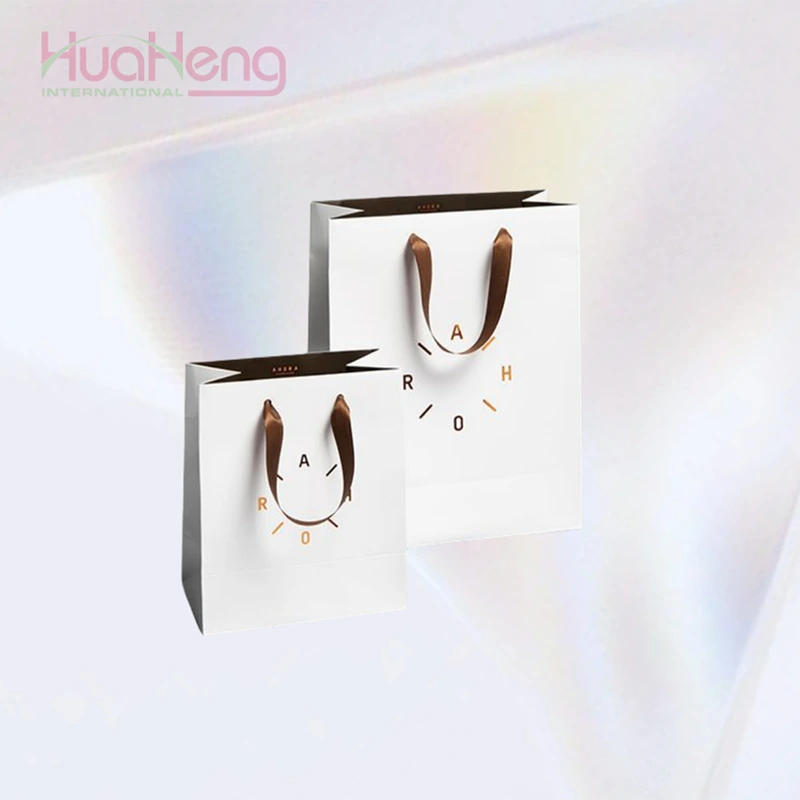 Bolso de compras Hua Heng sutil marrón: elegancia discreta para empaques de relojes de lujo 1