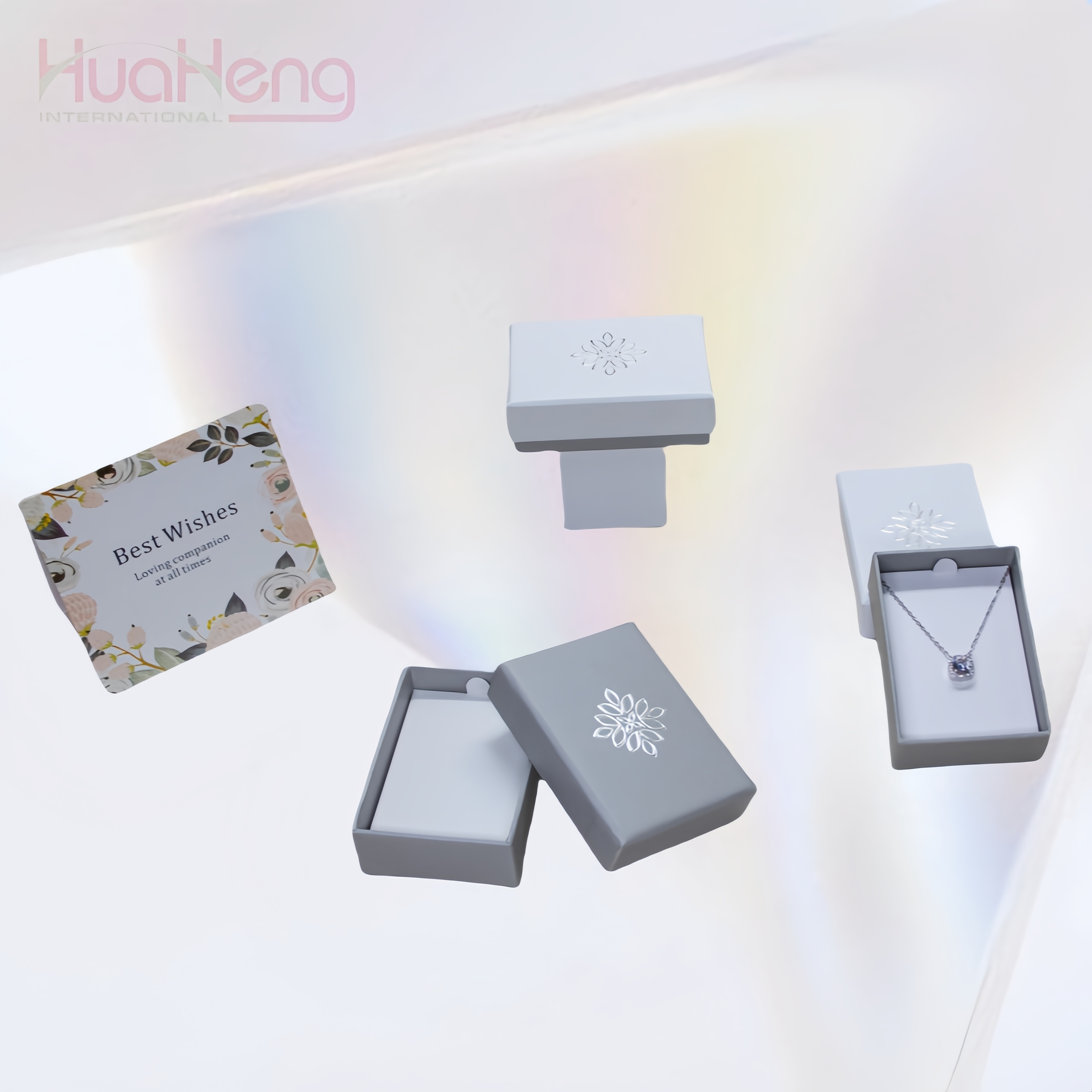 Boîtes à bijoux de style base avec couvercle classique Hua Heng 1