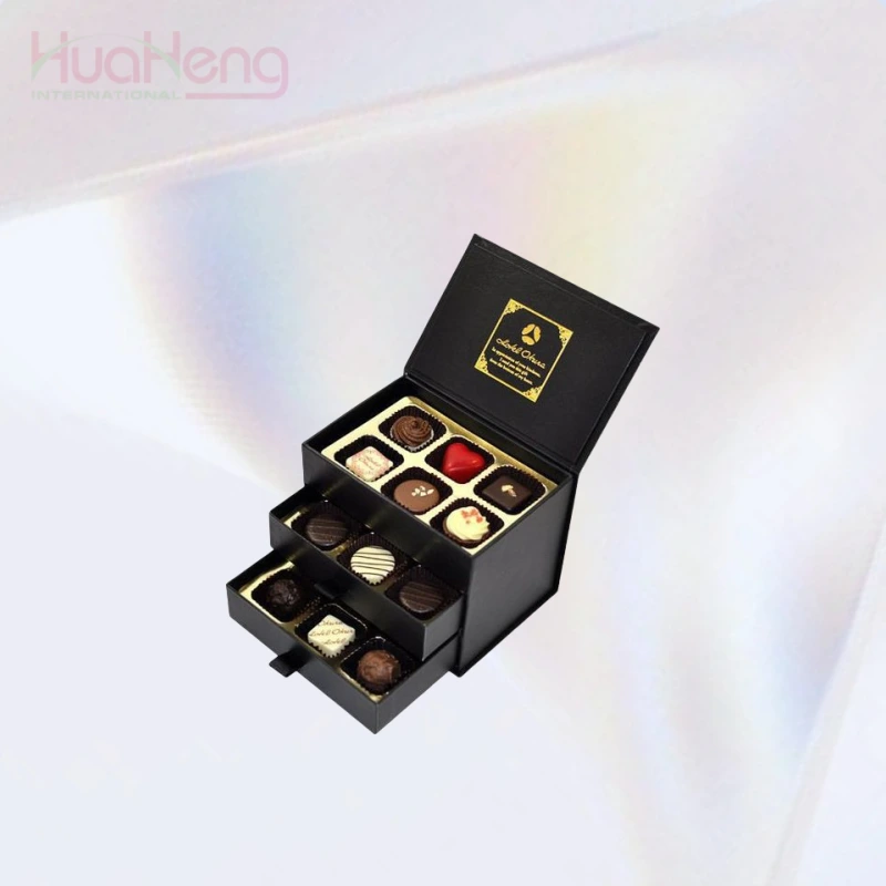 Caja de regalo de chocolate de varios niveles de Hua Heng: una sinfonía de sabores en un lujoso juego 1