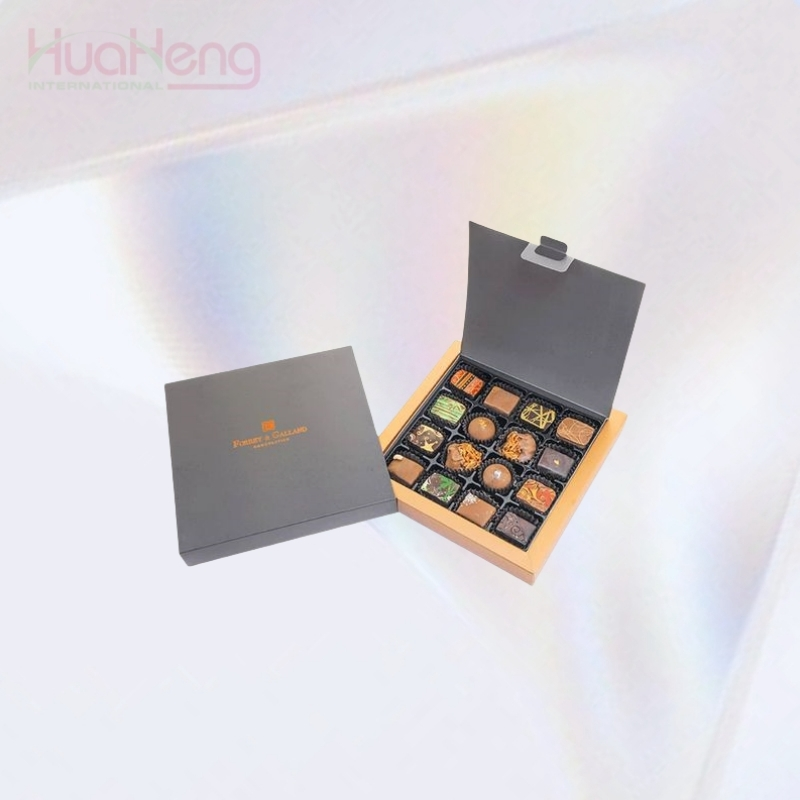 Hua Heng présente la boîte de chocolat à rabat avec logo personnalisé : un ajustement précis pour vos délices 1