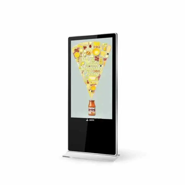 Reproductor multimedia de señalización digital con soporte de suelo 1