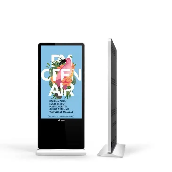 شاشة عرض إعلانات LCD على الأرض 1
