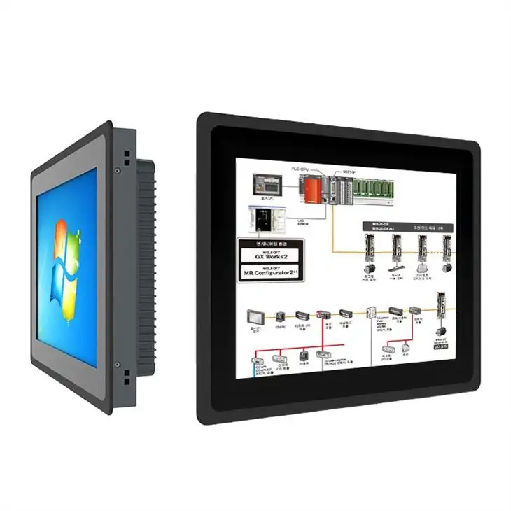 Pc del panel de computadora industrial sin ventilador 1