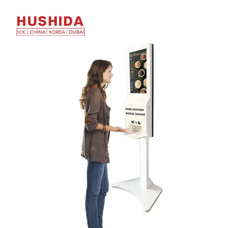 Distribuidor automático do Sanitizer da mão do Signage 1000ml da C.A. 6V Lcd Digital 1