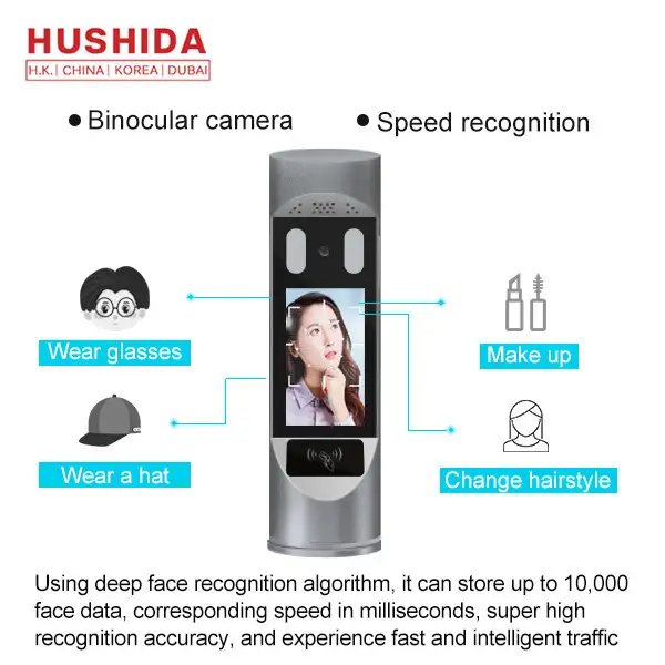 Access Control Face Intelligent Passing Machine 340 Milliseconds Recognition Time 1