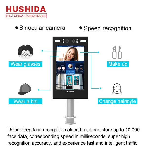 Indoor 8 Inch Face Access Control Live Detection WF3 Series Ith Binocular Camera 1