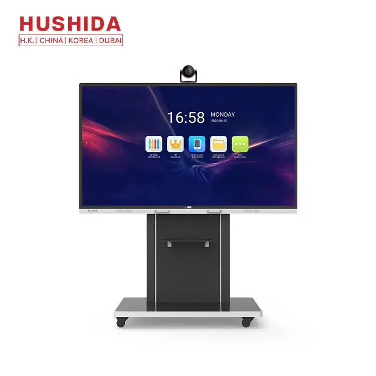 Suporte de piso 65 de 60 Hz 55 polegadas Whiteboard interativo inteligente 1