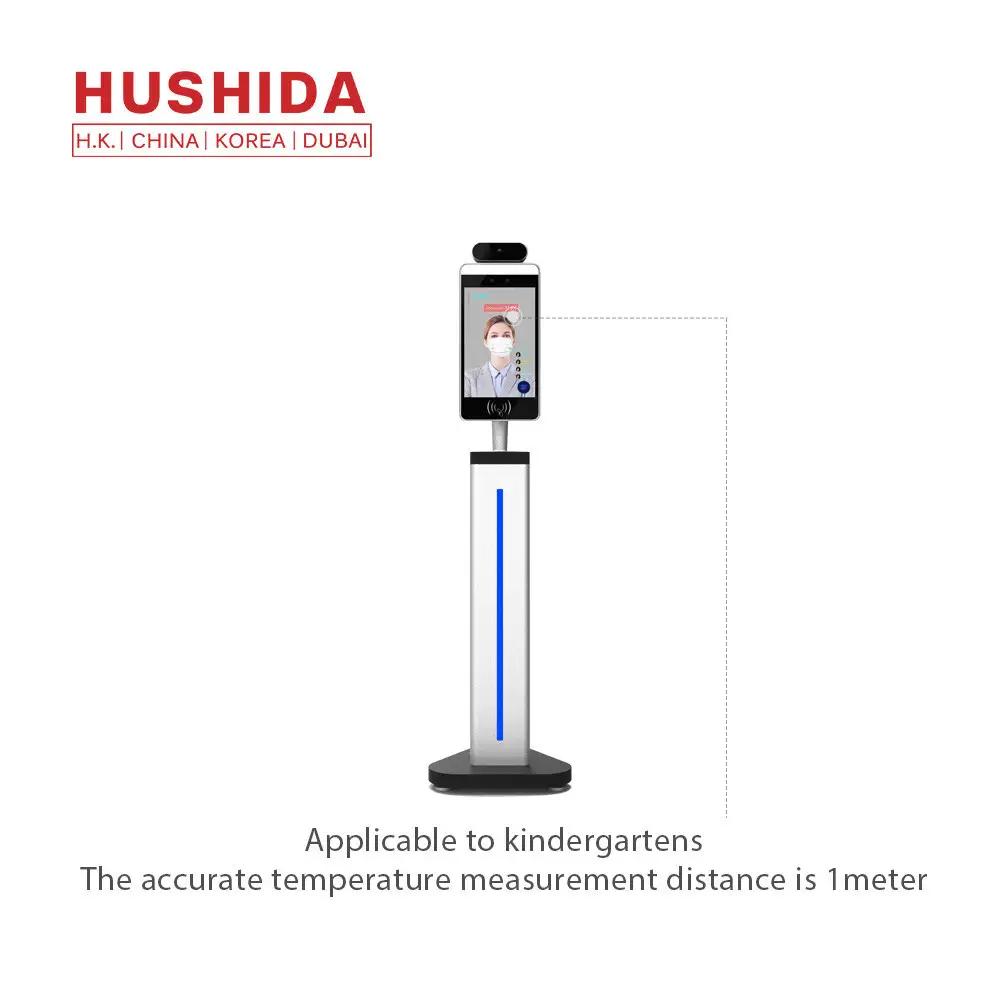 None Touch Face Recognition Access System Temperature Measurement Detector 8 Inch 1
