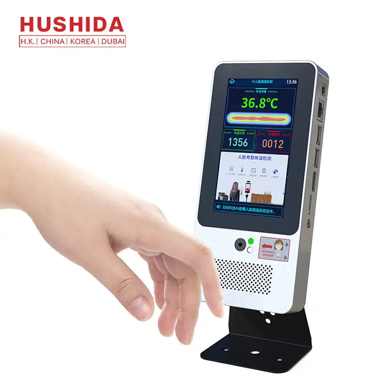 Contactless Facial Identification Terminal Body Temperature Testing IP65 1