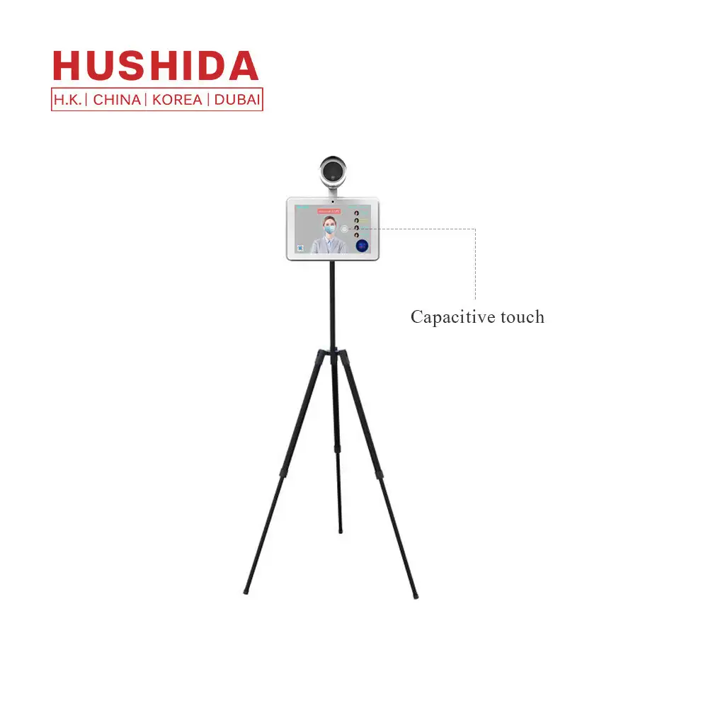 Indoor Face Recognition Thermometer 10 Points Capactive Touch Dual Infrared Camera 1