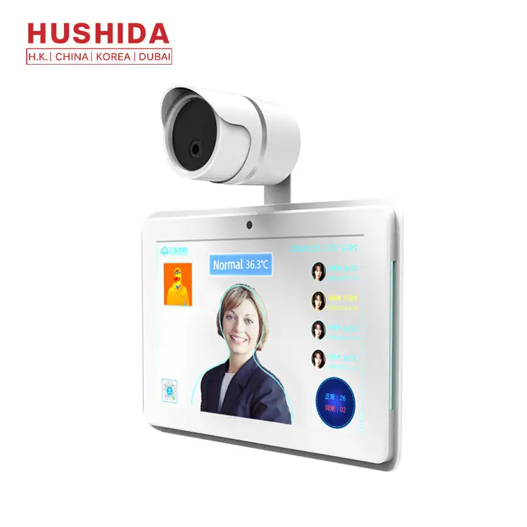 Touchless detection Face Recognition Thermometer Terminal 10 Inch IPS LCD Screen 1