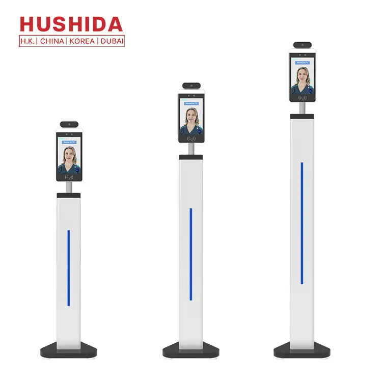 Intelligent Voice 8 Inch Face Thermal Scanner With Facial Recognition 1