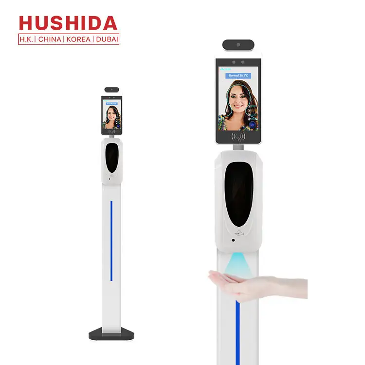 IP65 120cm Face Recognition Temperature Scanner Industrial Temperature Measuring 1