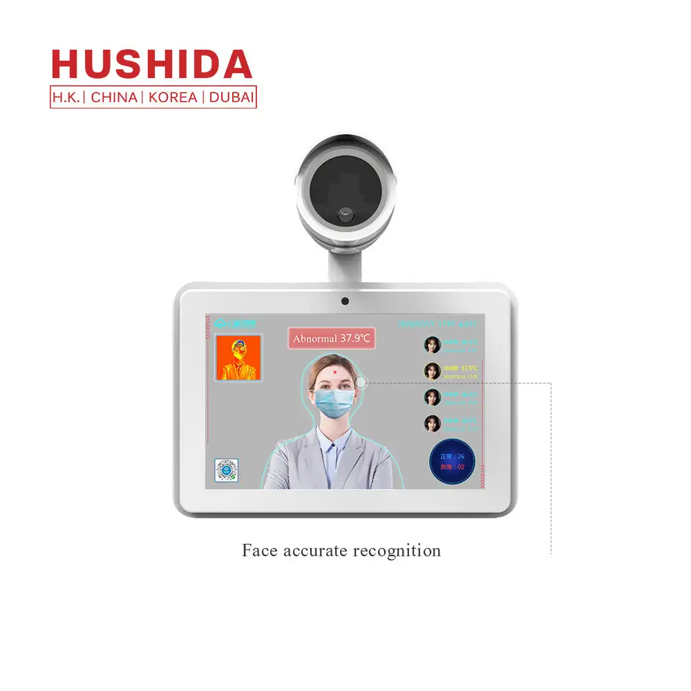 10.1 inch Face Recognition infrared thermometer Thermal Imager with touch 1