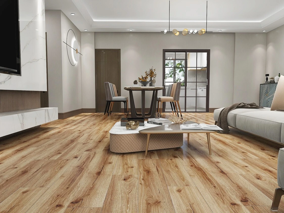 Scratch-resistant Hard wood SPC flooring Creel water 1