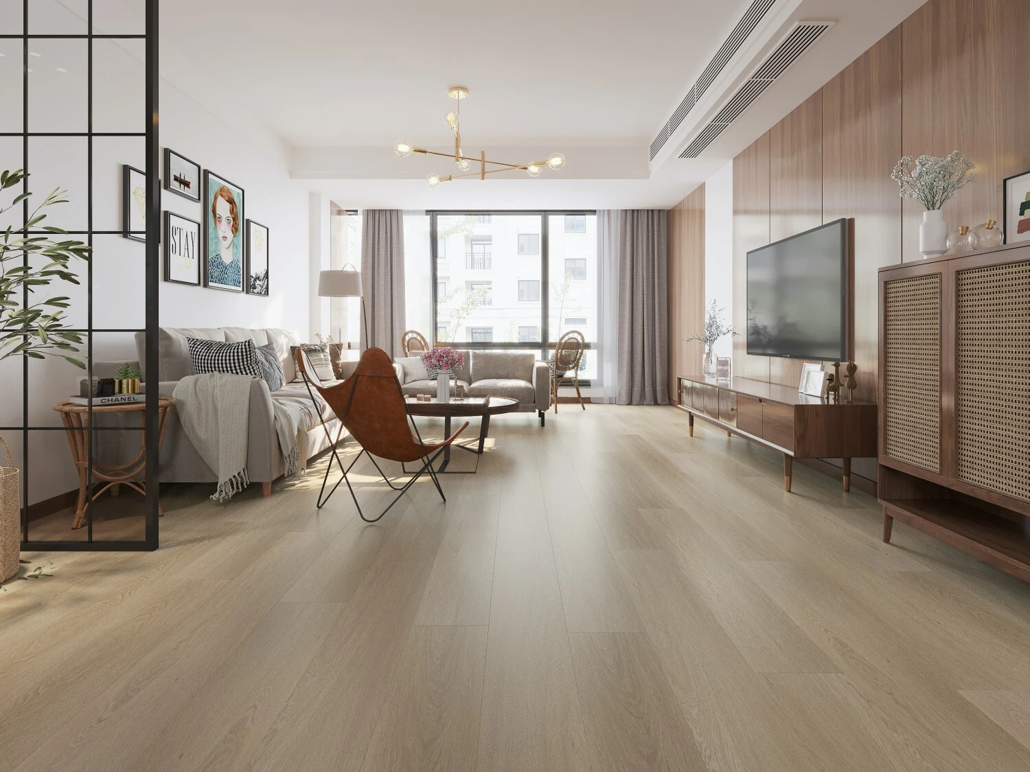Commercial Wood Veneer Spc Flooring Classic Oak 1