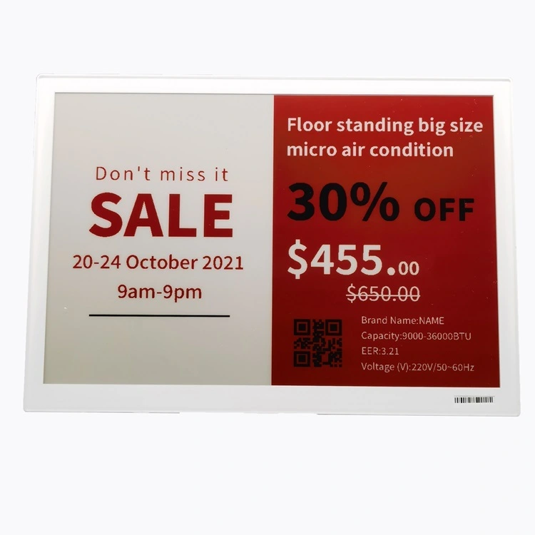 Highlight 11.6 inch ESL tag bluetooth for supermarket 1