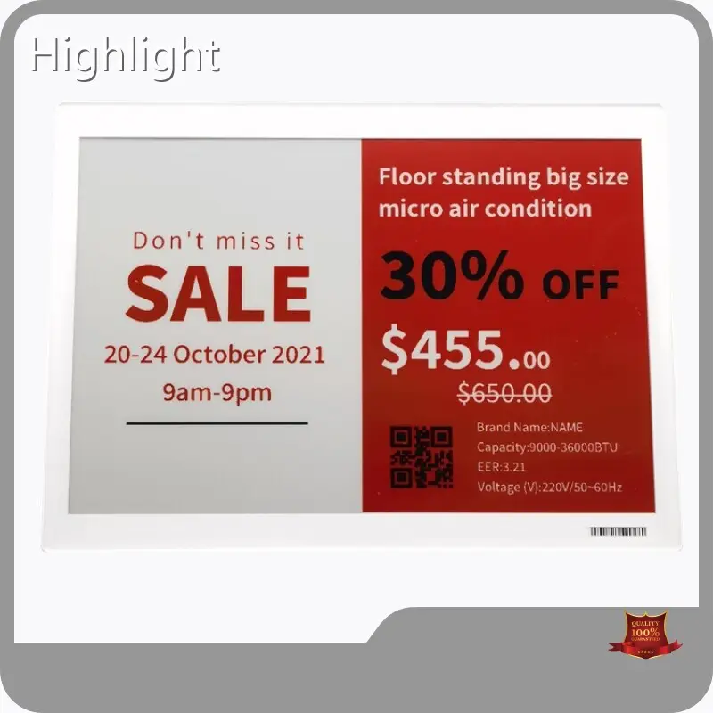 थोक खरीद खुदरा प्रदर्शन मूल्य टैग 1